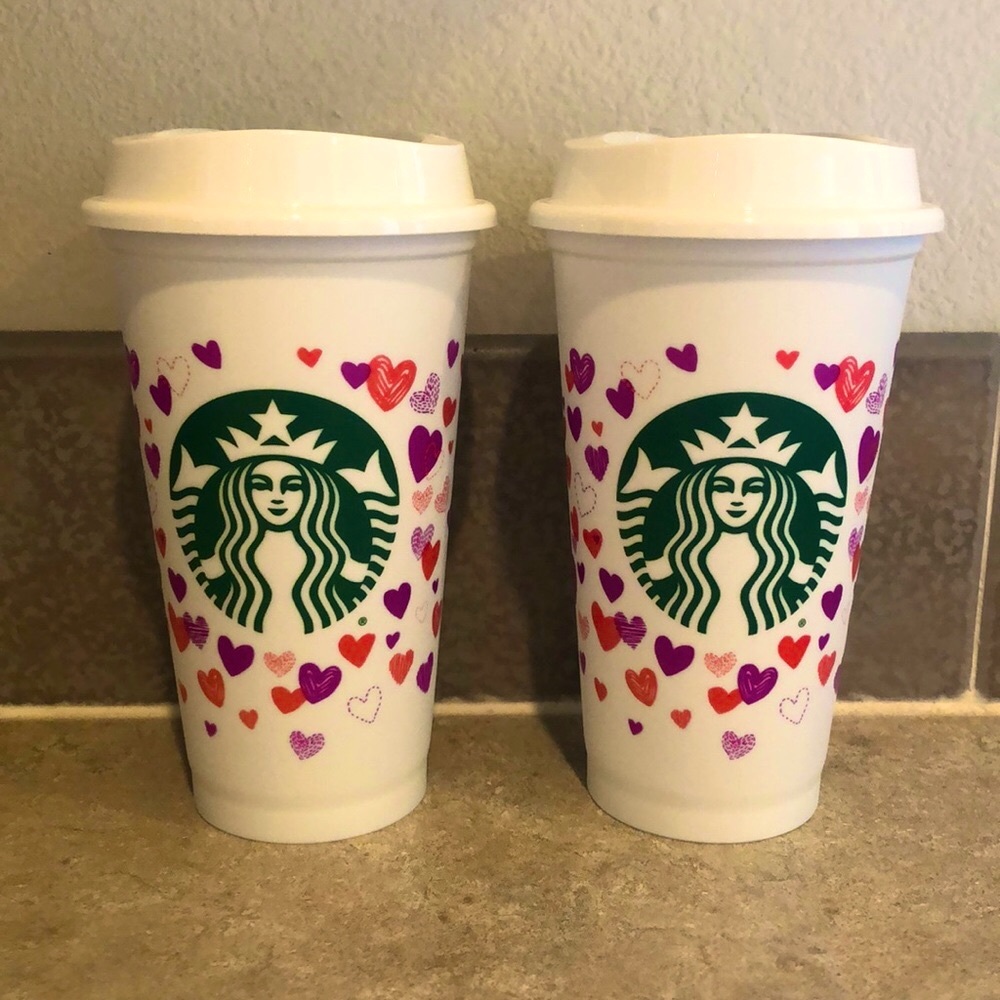 Starbucks Valentine’s Day color changing cups
